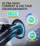 Tesla to J1772 Adapter: 60Amp Amp, Waterproof, Security Lock