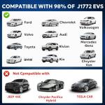 Tesla J1772 Adapter- 80Amp 250V, Security Lock, Certified