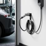 EV Charger Holder with J1772 Connector & Nozzle Holster