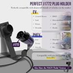 ENERLITES Wall-Mount EV Charger Cable Holder, Heavy-Duty Dock