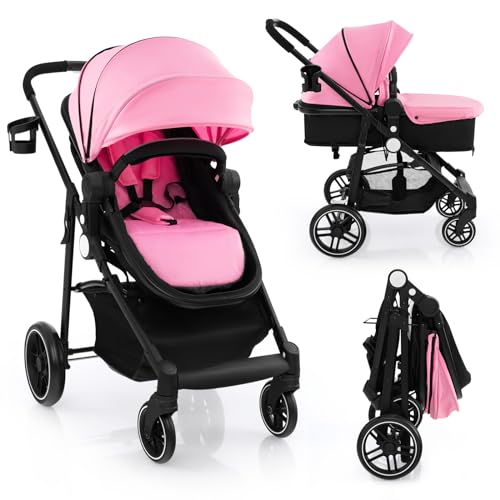 costway-2-in-1-baby-pushchair-foldable-travel-system-pram-with-reversible-seat-adjustable-canopy-storage-basket-cup-holder-lightweight-infant-stroller-for-0-36-months-pink-1290.jpg
