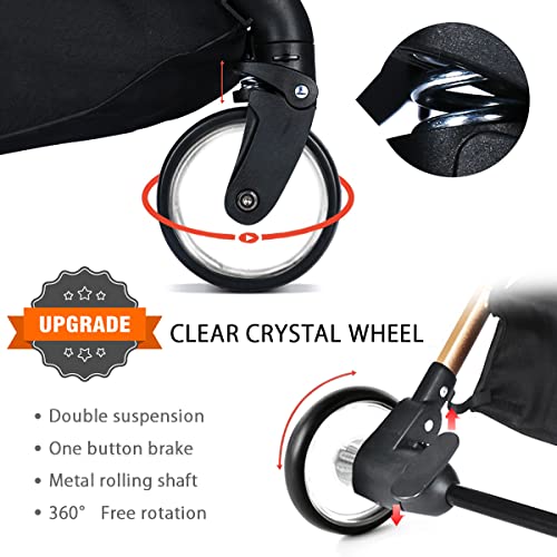 SONARIN Lightweight Travel Stroller, One-Hand Fold, Upgraded Wheels