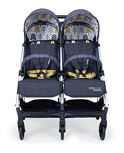 Cosatto Woosh Double Stroller for Twins - Lightweight