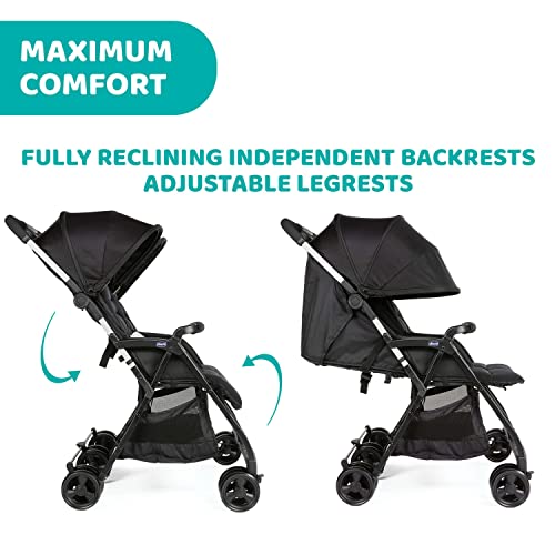 Chicco OHlalà Twin Double Stroller - Lightweight and Compact