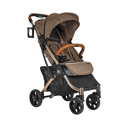 Amababy Lightweight Compact Travel Stroller for Toddlers (Brown)