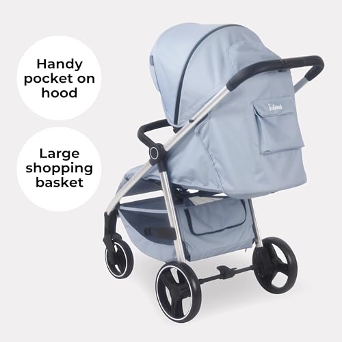 My Babiie MB160 Blue Plaid Pushchair - Birth to 4 Years