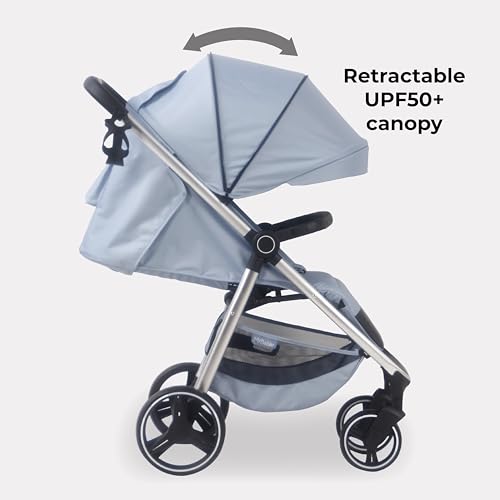 My Babiie MB160 Blue Plaid Pushchair - Birth to 4 Years