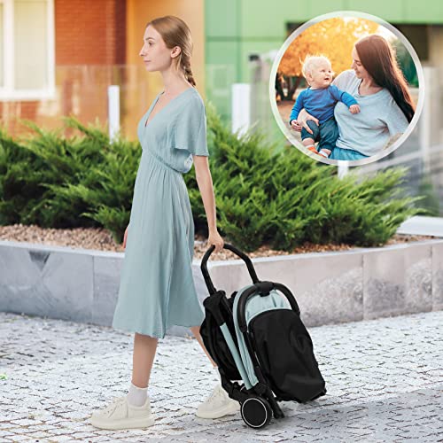 Maxmass Folding Baby Stroller with Canopy and Storage