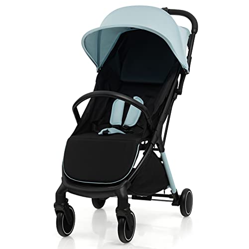 Maxmass Folding Baby Stroller with Canopy and Storage