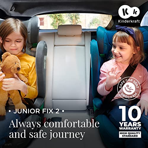 Kinderkraft JUNIORFIX2 Isofix Toddler Car Seat, Gray