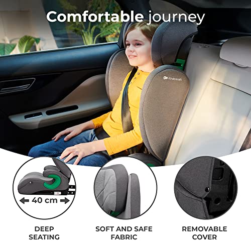 Kinderkraft JUNIORFIX2 Isofix Toddler Car Seat, Gray