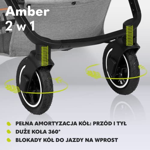 LIONELO Amber Pushchair Pram Set with Sport Seat