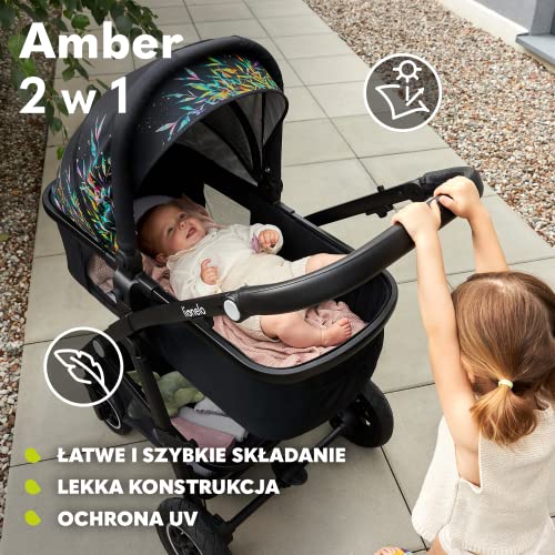 LIONELO Amber Pushchair Pram Set with Sport Seat
