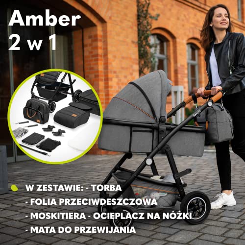 LIONELO Amber Pushchair Pram Set with Sport Seat