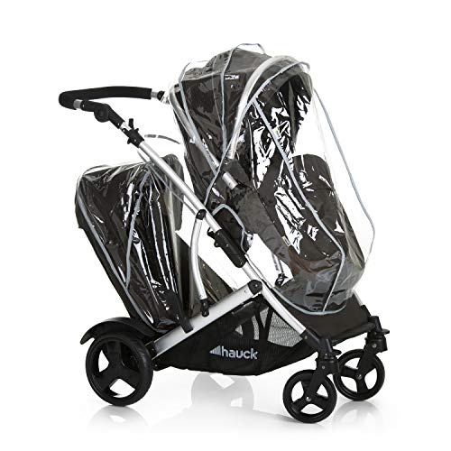 Hauck Duett 2 Double Pushchair - Black, Reversible, Compact