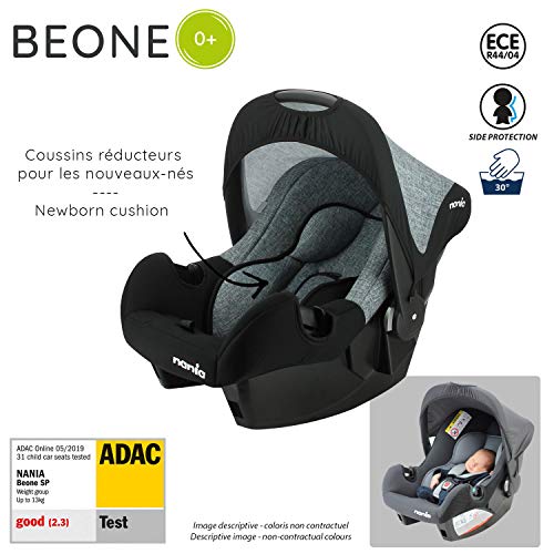 Nania BEONE Baby Car Seat Group 0+ - Silver