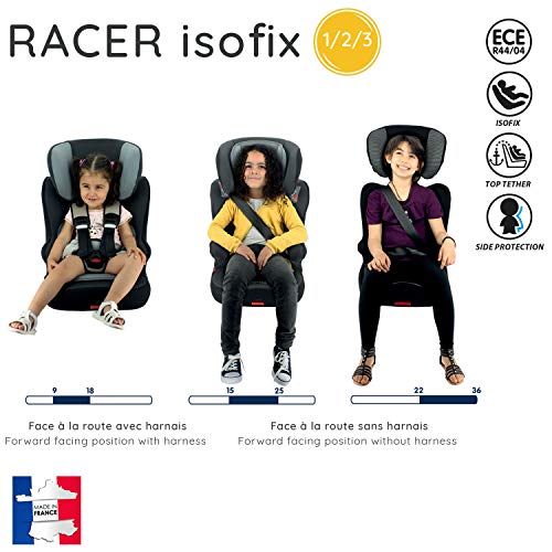 Nania Racer Isofix Car Seat Group 1/2/3 Black