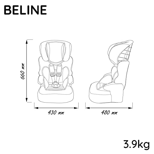 Nania BELINE Car Seat Group 1/2/3 - Adjustable Headrest