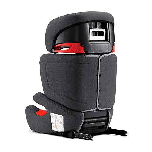 Kinderkraft Junior Fix Car Seat, Booster, Isofix, Gray