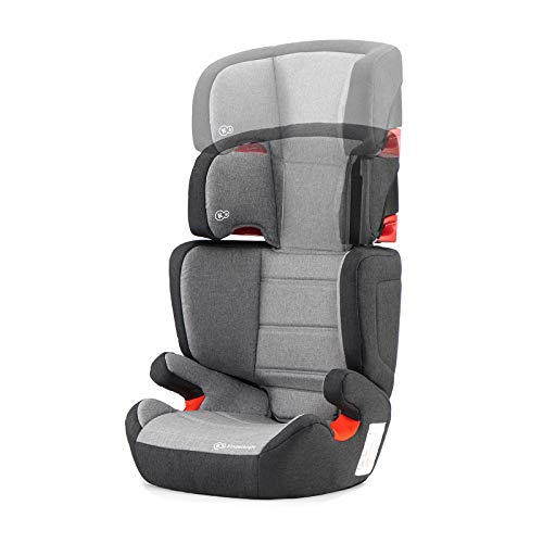 Kinderkraft Junior Fix Car Seat, Booster, Isofix, Gray
