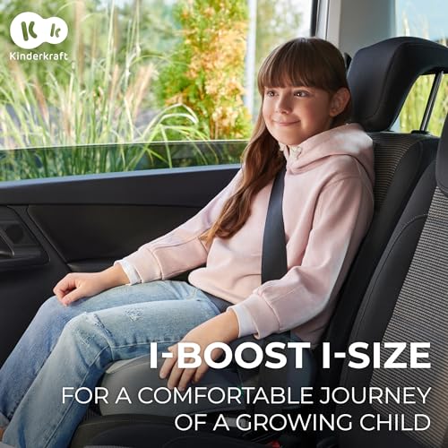 Kinderkraft I-Size Booster Car Seat, 135-150cm, Ergonomic