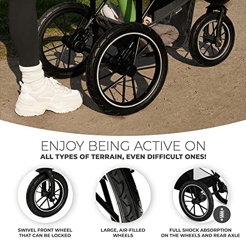 Kinderkraft HELSI 3 Wheeler Baby Stroller Gray