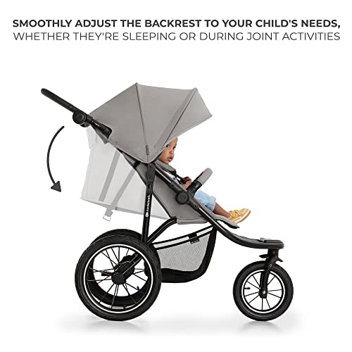 Kinderkraft HELSI 3 Wheeler Baby Stroller Gray