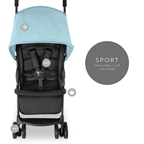Hauck Sport Lightweight Blue Pushchair - Foldable & Compact