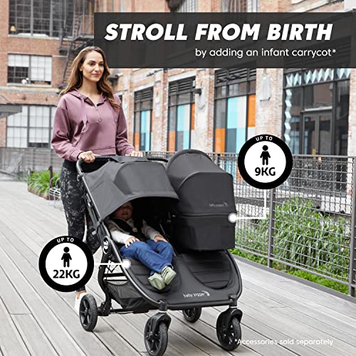 Opulent Black Lightweight Baby Jogger City Mini GT2 Double