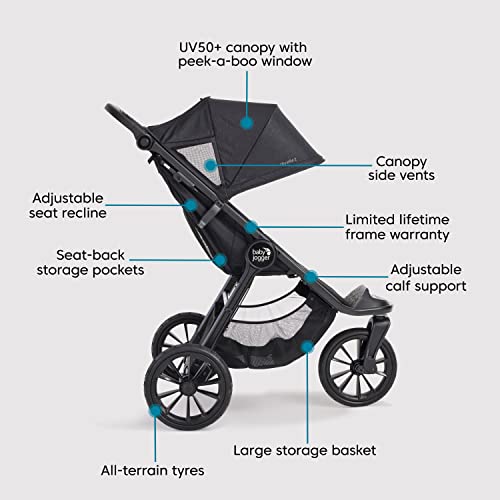 Opulent Black Baby Jogger City Elite 2 Pushchair