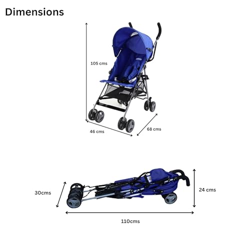 Babyco Trend Light Weight Stroller in Blue