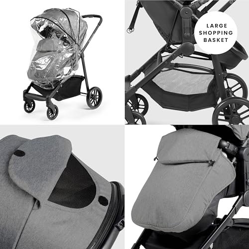 Ickle Bubba Star 3-in-1 Travel System - Black/Grey