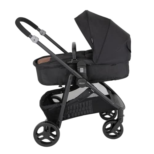 Graco 2-in-1 Pushchair with Luxury footmuff, Ink Tan