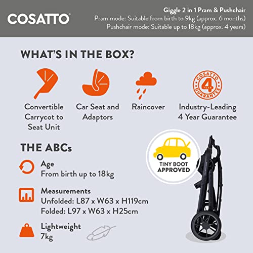 Cosatto Giggle 2-in-1 Travel System and Car Seat