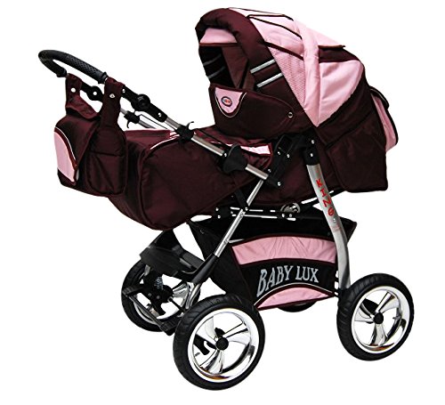 Lux4Kids 3-in-1 pram set with optional accessories