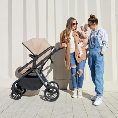 Ickle Bubba Cosmo 2-in-1 Pushchair in Gunmetal/Tan