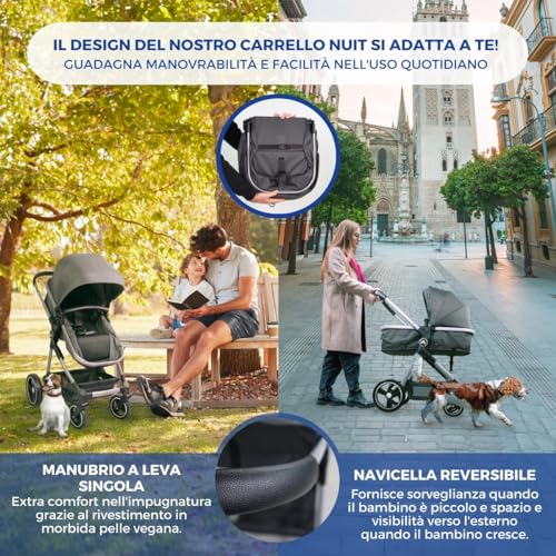 Mobiclinic Kids 2-in-1 Stroller with Carry Cot