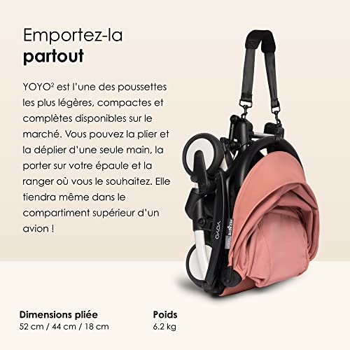 BABYZEN YOYO2 Stroller - White Frame, Ginger Colour Pack