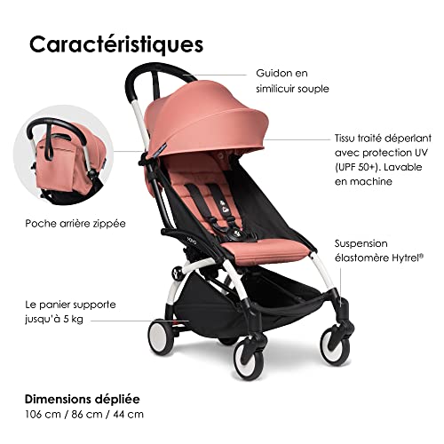 BABYZEN YOYO2 Stroller - White Frame, Ginger Colour Pack
