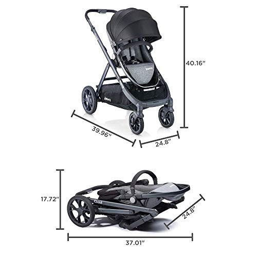 Joovy Qool Premium Modular Pushchair, Travel System, Gray