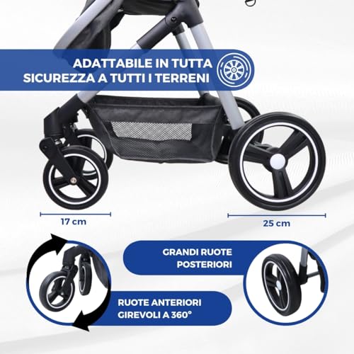 Mobiclinic Kids 2-in-1 Stroller with Carry Cot