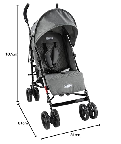 Grey Melange Babyco Arc 0+ Stroller Pram Pushchair