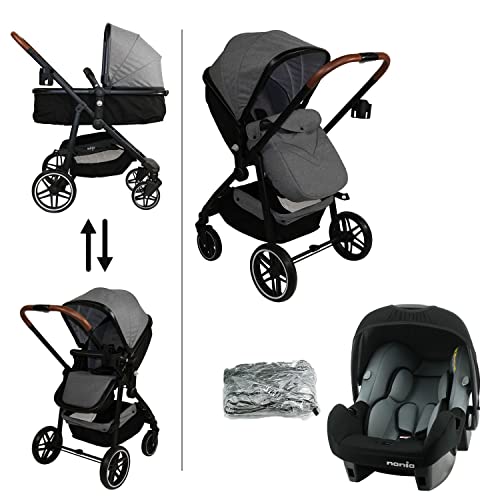 Nania Romy Travel System 3 in 1 - Grey