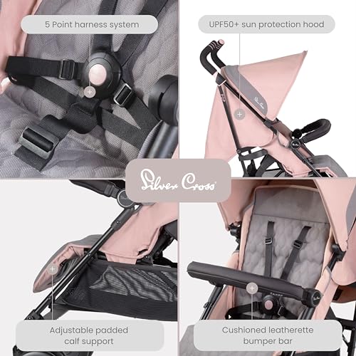 Silver Cross Pop Pushchair: Foldable Stroller, Adjustable Seat