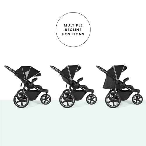Ickle Bubba Venus Max All-Black Jogger Stroller