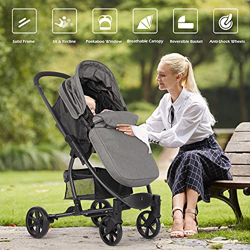 Hadwin 2-in-1 Travel System Pushchair & Carrycot