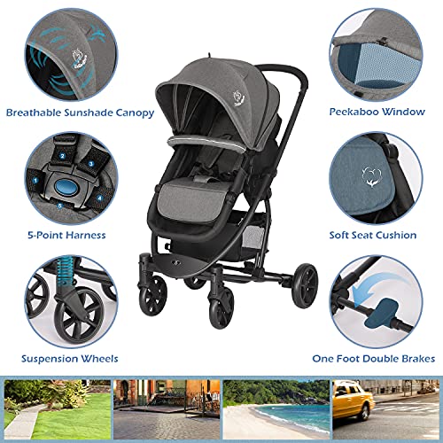 Hadwin 2-in-1 Travel System Pushchair & Carrycot
