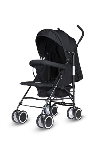 Compact Bambico Lightweight Travel Stroller with 5-Point Harness