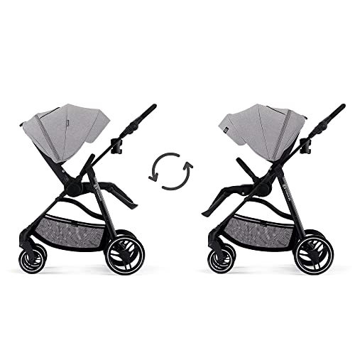 Kinderkraft VESTO Lightweight Stroller with Foldable Design, Gray