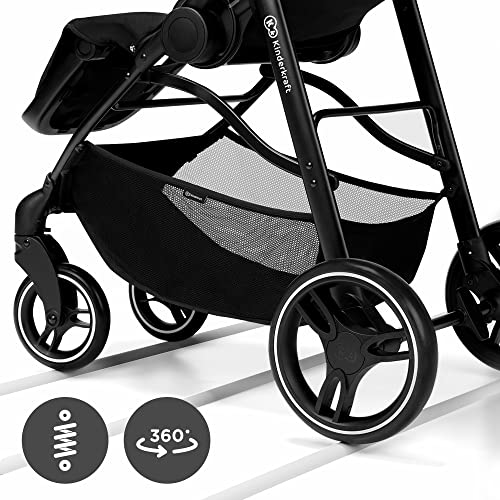 Kinderkraft VESTO Lightweight Stroller with Foldable Design, Gray